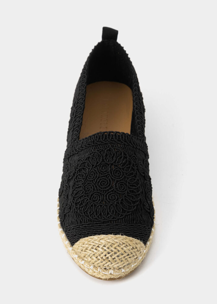 Women Embroidery Fabric Ballerina Shoes - Image 3