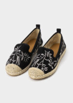 ⁦حذاء باليرينا نسائي بنسيج مطرز⁩ - الصورة ⁦2⁩