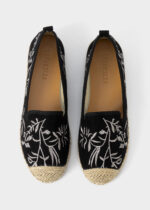 ⁦حذاء باليرينا نسائي بنسيج مطرز⁩ - الصورة ⁦4⁩