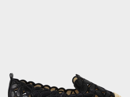 Women Leather Embroidery Ballerina Shoes
