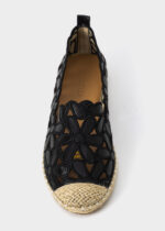 Women Leather Embroidery Ballerina Shoes - Image 3
