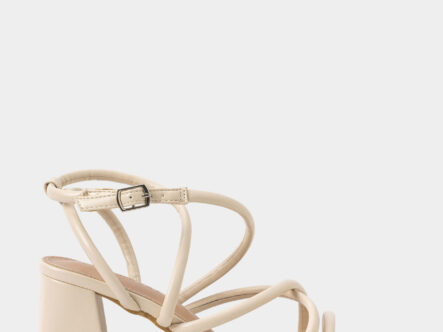 Women Leather Heels Sandal