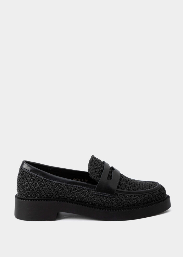 Women Straw Fabric Topsider - Image 1
