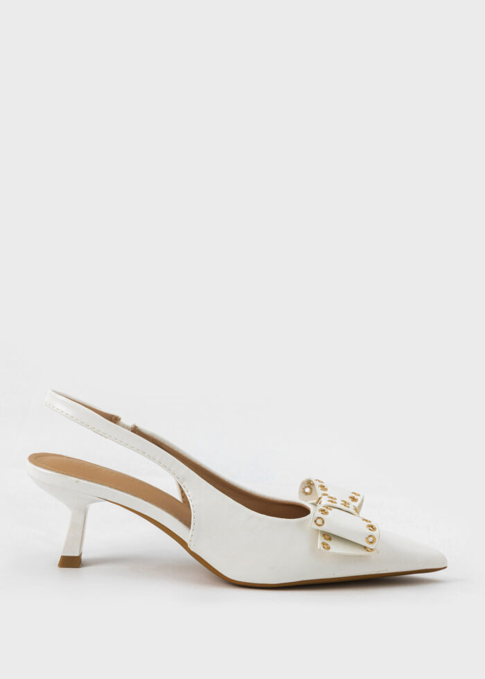 Women Bow Decor Heels Sandal - Image 1