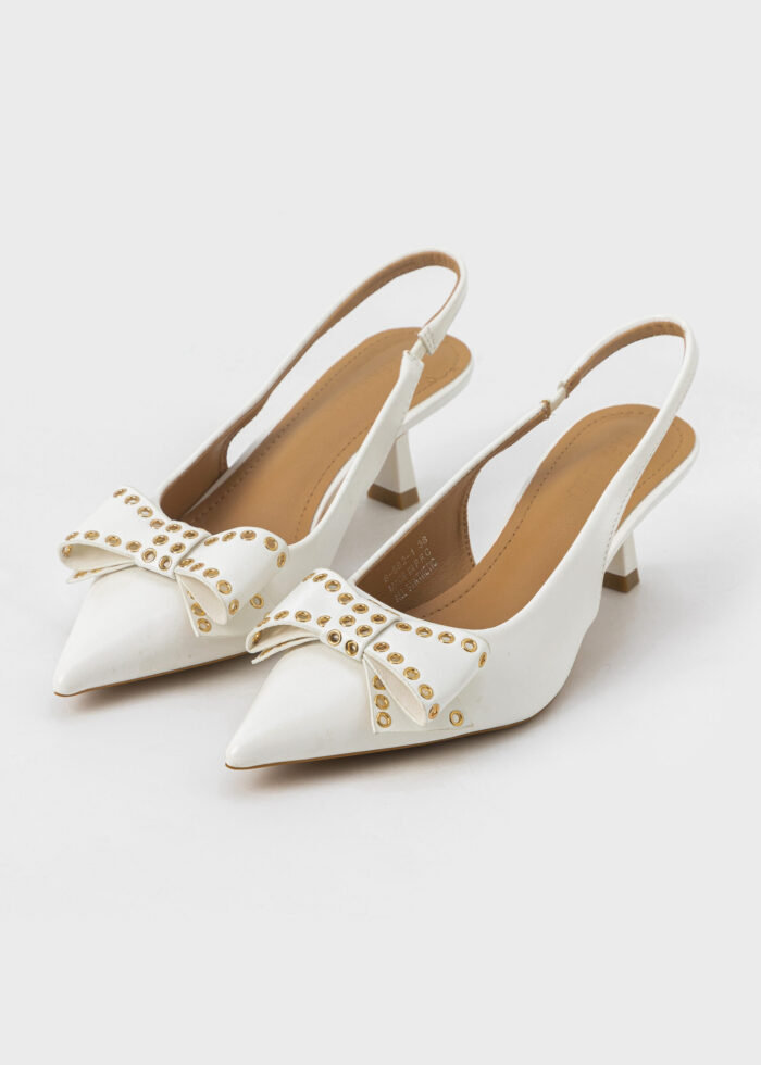 Women Bow Decor Heels Sandal - Image 2