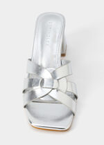 ⁦سليبر نسائي كعب جلد⁩ - الصورة ⁦3⁩