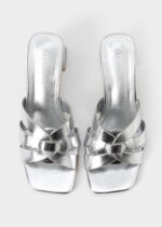 ⁦سليبر نسائي كعب جلد⁩ - الصورة ⁦4⁩