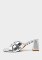 ⁦سليبر نسائي كعب جلد⁩ - الصورة ⁦5⁩