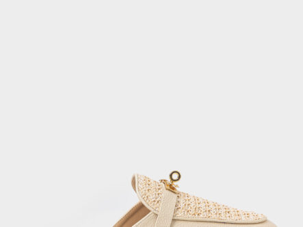 سليبر نسائي جلد وقش