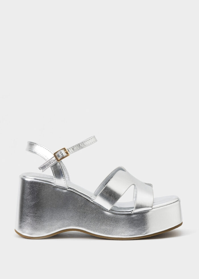 Women Leather Heels Sandal - Image 1