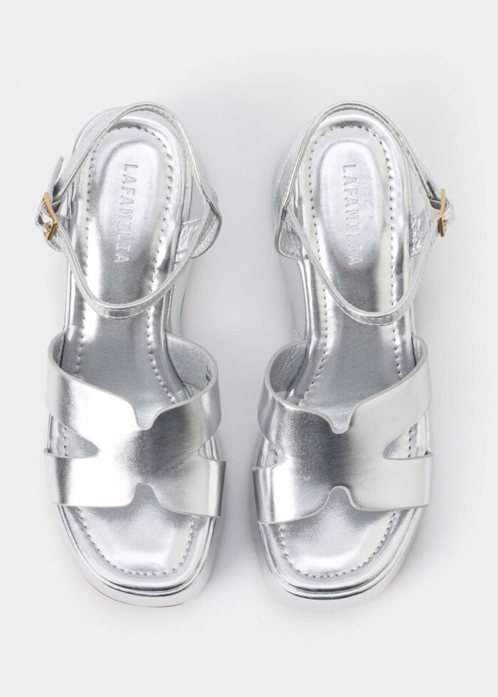 Women Leather Heels Sandal - Image 4