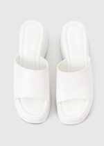 ⁦سليبر نسائي جلد كعب⁩ - الصورة ⁦4⁩