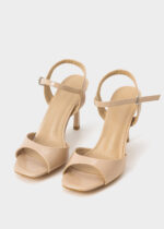 Women Patent Leather Heels Sandal - Image 2