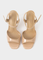 Women Patent Leather Heels Sandal - Image 4
