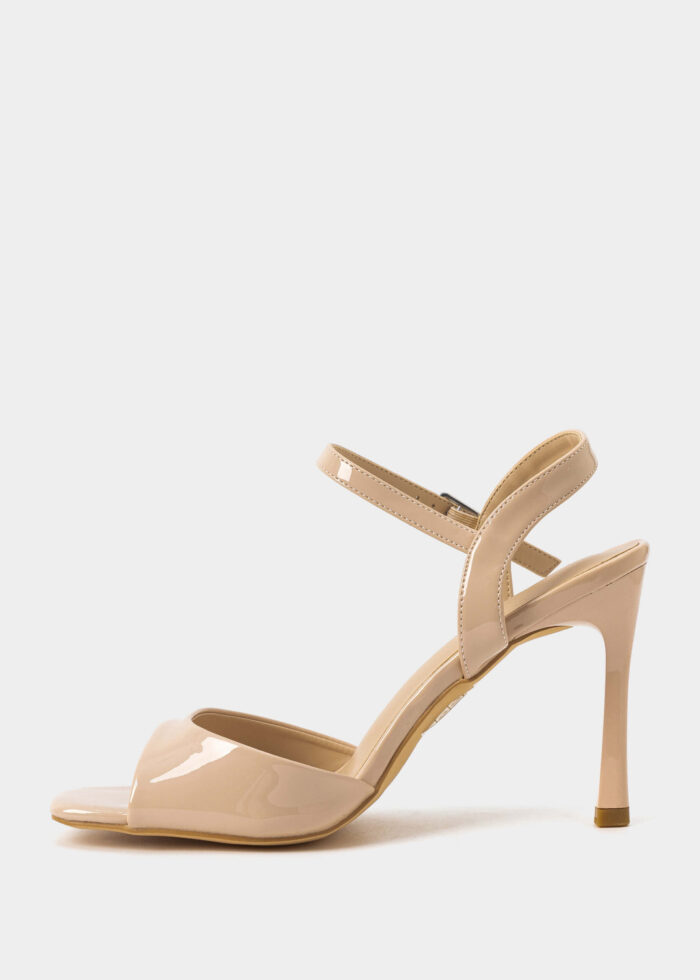 Women Patent Leather Heels Sandal - Image 5