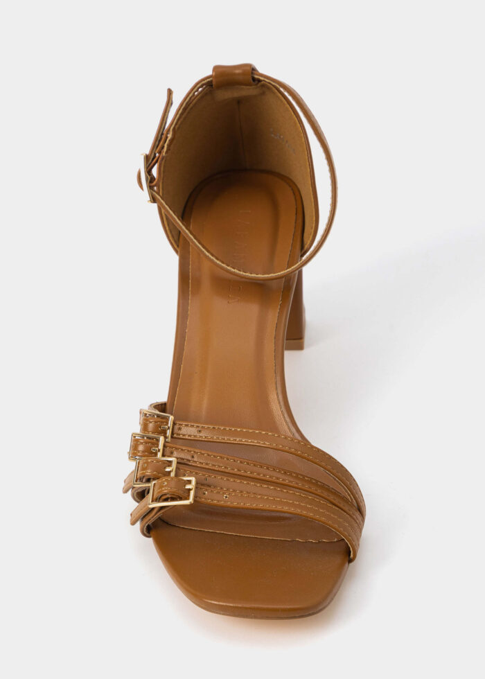 Women Leather Heels Sandal - Image 3