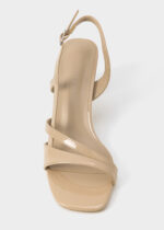 Women Patent Leather Heels Sandal - Image 3