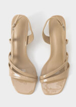 Women Patent Leather Heels Sandal - Image 4