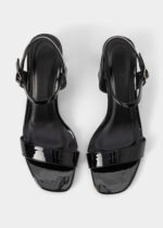 ⁦صندل نسائي كعب جلد لامع⁩ - الصورة ⁦4⁩