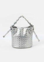 حقيبة جلد نسائي بنقش