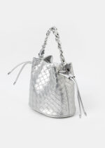 ⁦حقيبة جلد نسائي بنقش⁩ - الصورة ⁦3⁩