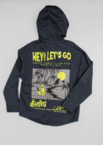 Kids Boy "Let's Go Surfing" Printed Jacket Sweater - Image 2