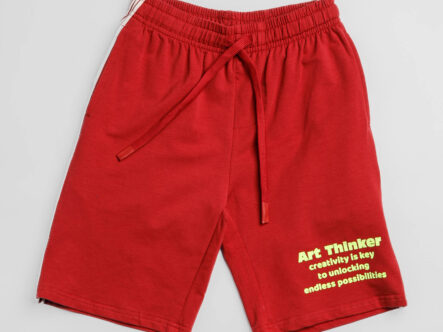 Kids Boy "Art Thinker" Printed Sport Short