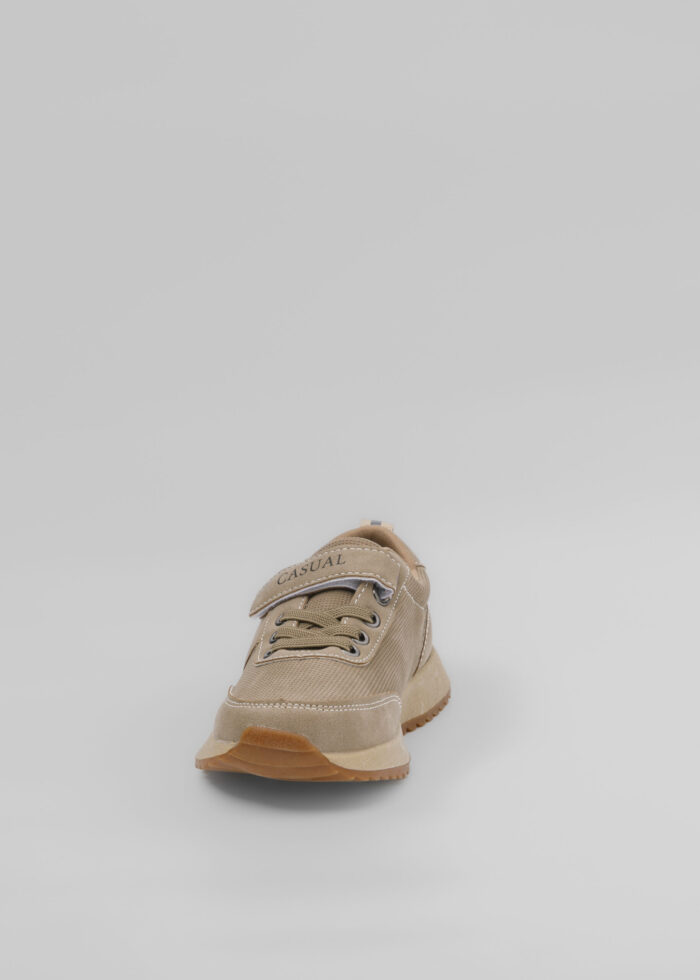 Kids Boy Fabric and Leather Sport Shoes - Image 3