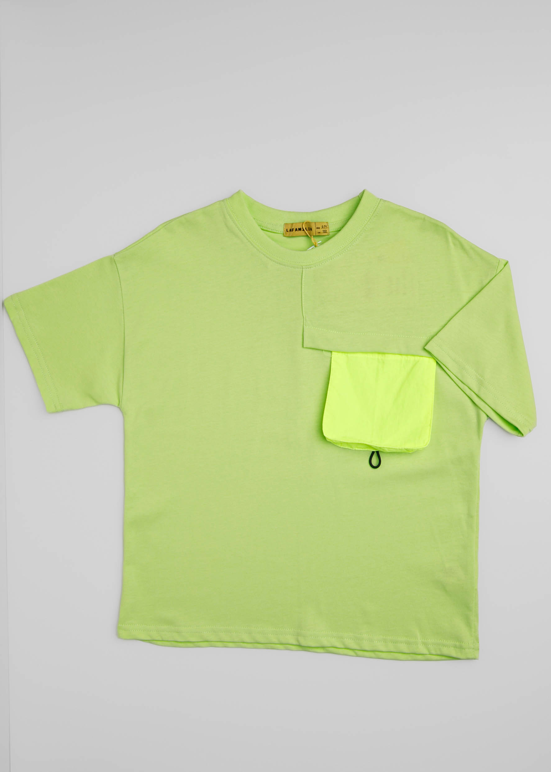 6125316000523-a تيشيرت أطفال ولادي مزينة بجيب - الصورة 2