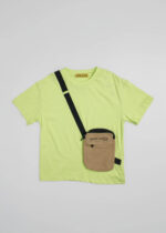 تيشيرت أطفال ولادي مزينة بحقيبة