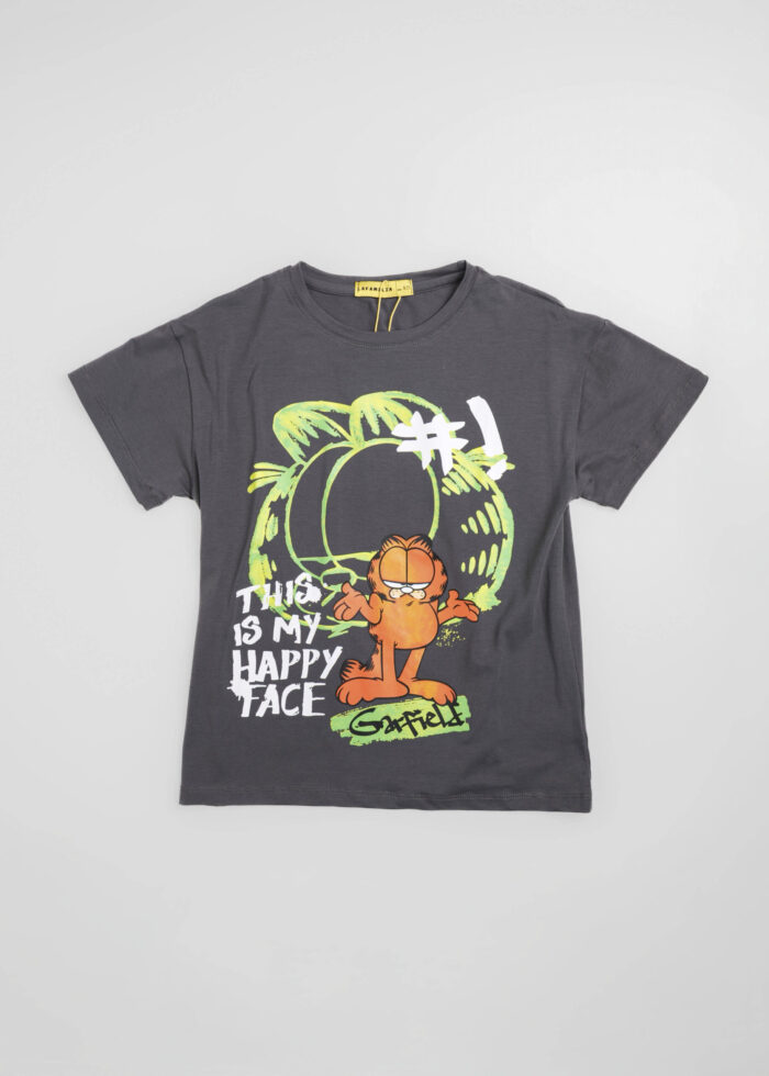 Kids Boy Garfield Printed T-Shirt - Image 1