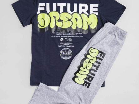 Kids Boy "Future Dream" Printed Two-Pieces Pajama