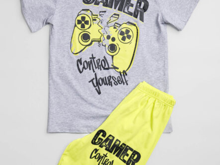 Kids Boy "Gamer" Printed Two-Pieces Pajama