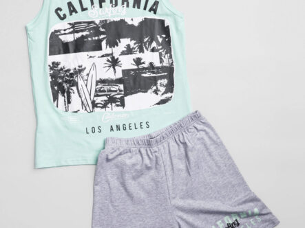 Kids Boy "California Surfing" Printed Two-Pieces Pajama