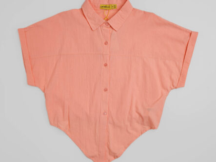 Kids Girl Cropped Plain Shirt