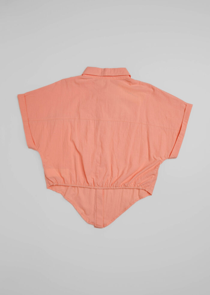 Kids Girl Cropped Plain Shirt - Image 2