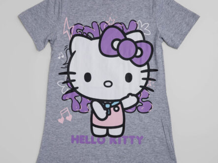 Kids Girl Hello Kittey Printed Sleeping Dress