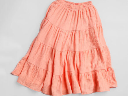 Kids Girl Ruffled Long Skirt