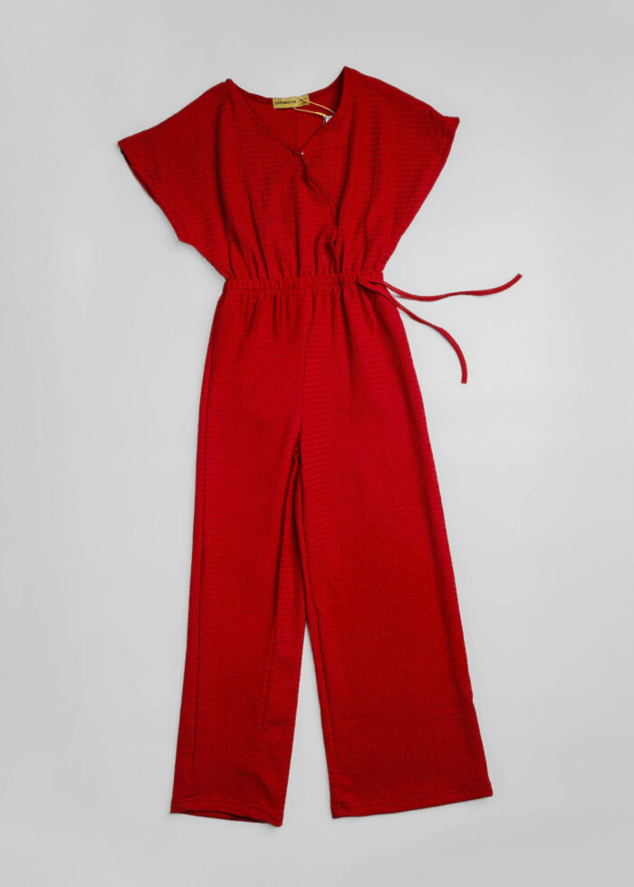 Kids Girl Patterned Jumpsuit - Image 3