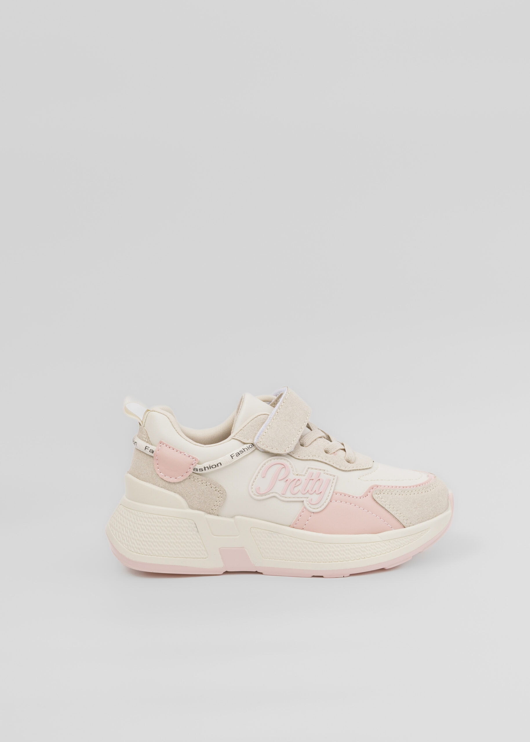 6125413001303-a حذاء أطفال بناتي رياضة جلد وشامواه - الصورة 1