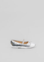 حذاء باليرينا أطفال بناتي جلد لامع