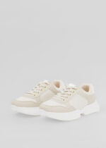 Kids Girl Leather and Fabric Sport Shoes - Image 2