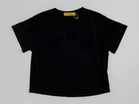 Kida Girl Flowers Decor T-Shirt