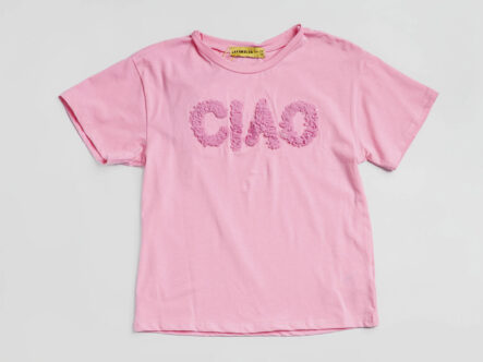 تيشيرت أطفال بناتي بطباعة "CIAO"