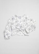 Kids Girl Flowers Decor Blouse - Image 2