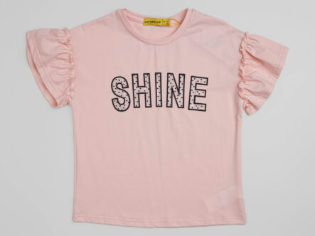 Kids Girl "Shine" Printed T-Shirt