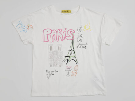 Kids Girl Drawing Printed T-Shirt