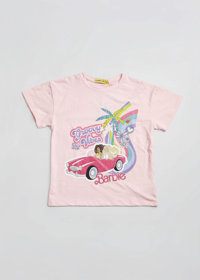 Kids Girl Barbie Printed T-Shirt - Image 1