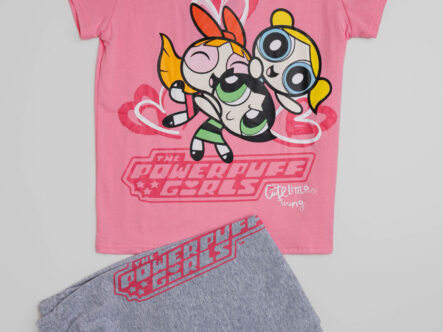 Kids Girl "Powerpuff Girls" Printed Two-Pieces Pajama