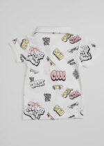 Baby Boy Writings Printed Polo Shirt - Image 2